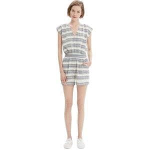 Madewell Yucatan Striped Romper Size Medium